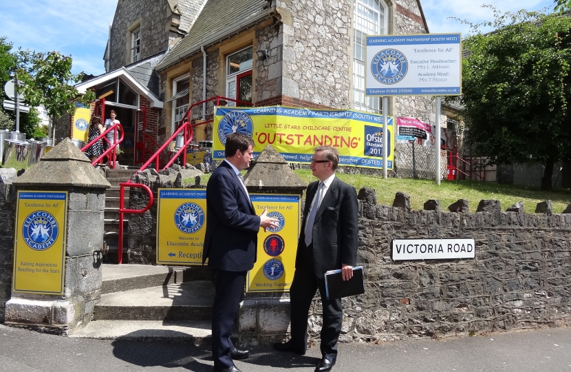 Kevin Discussing Local Schools With Michael Gove